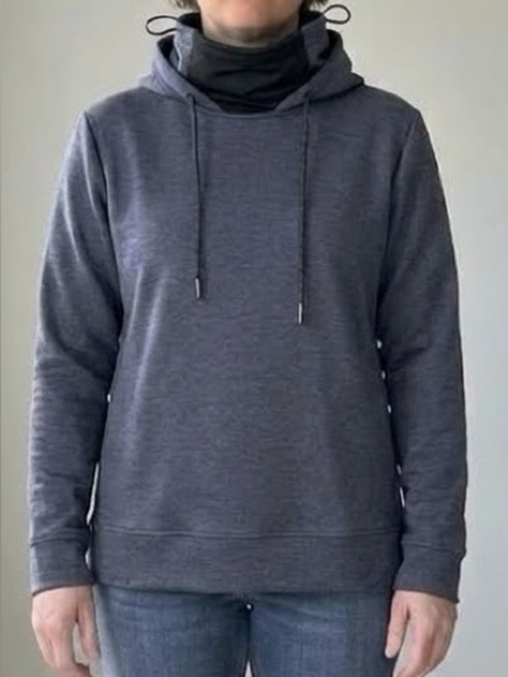 NWT Hi-Tec Campbell Venture Face Mask Gaiter Pullover Sweatshirt Blue Hoodie L